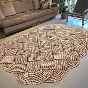 Taupe Wicker Model Rug, Taupe Digital Print Rug, Washable Area Rugs, Rugs for Living Room, Rug for Bedroom, Modern Rug, Her Gift Rug