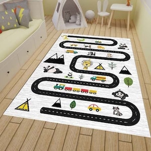 Play City Kids Rug, Nursery Rug, Kids Play Rug, Soft Nursery Rug, Mat Kids Rug, Washable Kids Rug, Personalized Kids Rug, Gift Kids Rug
