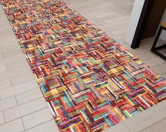 Colorfull  Runner Rug, Kitchen Runner Rug, Washable Kitchen Rug, Corridor Rug, Personalized Rug, Custom Rug, Modern Rug, Non Slip Rug, Gift