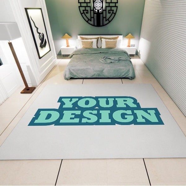 Custom Logo Rug, Available in 66 sizes, Photo Carpet, Personalized Rugs, Custom Printed Rug, Make Your Own Rug, Custom Rugs for Bedroom