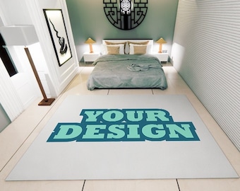 Custom Logo Rug, Available in 66 sizes, Photo Carpet, Personalized Rugs, Custom Printed Rug, Make Your Own Rug, Custom Rugs for Bedroom