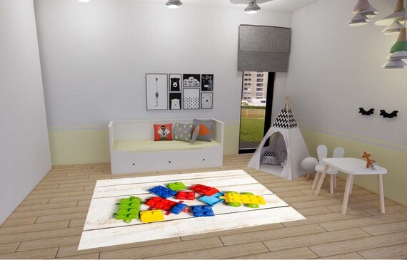 Red Lego Rug Lego City Rug