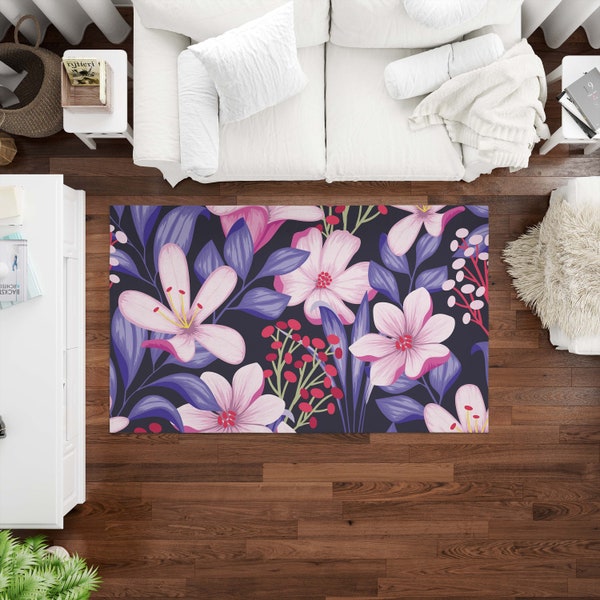 Flower Rug Etsy