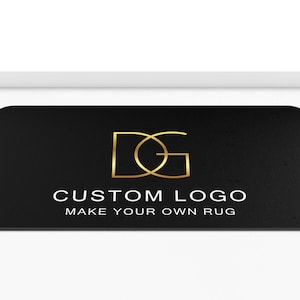 Custom Logo Rug, Available in 66 sizes, Custom Commercial Logo Floor Mats, Personalized Rugs, Custom Printed Business Rug, Make Your Own Rug