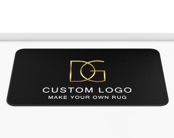 Custom Logo Rug, Available in 66 sizes, Custom Commercial Logo Floor Mats, Personalized Rugs, Custom Printed Business Rug, Make Your Own Rug