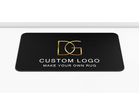 Custom Logo Rug, Available in 66 sizes, Custom Commercial Logo Floor Mats, Personalized Rugs, Custom Printed Business Rug, Make Your Own Rug