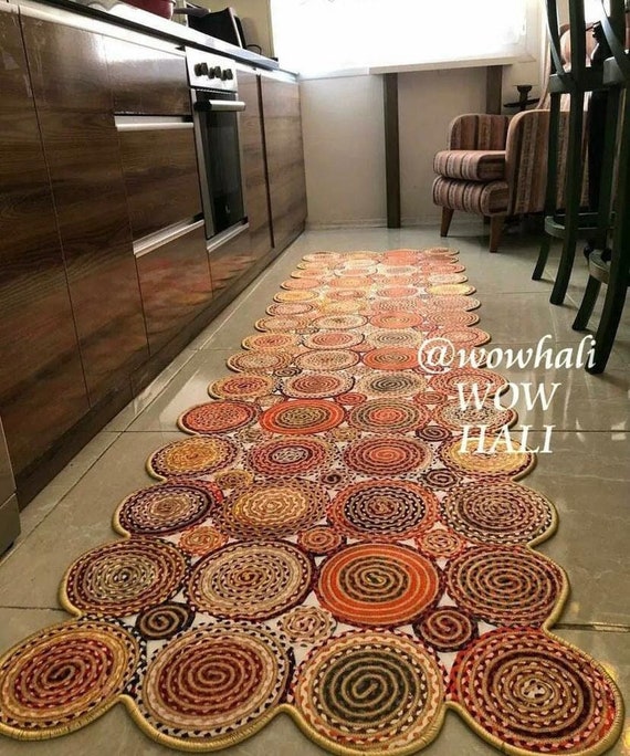 Asymmetrischer Teppich, Asymmetrischer Teppich, Teppiche Für Wohn- Und Schlafzimmer, Waschbarer Teppich, Rutschfester Teppich, Runde Form