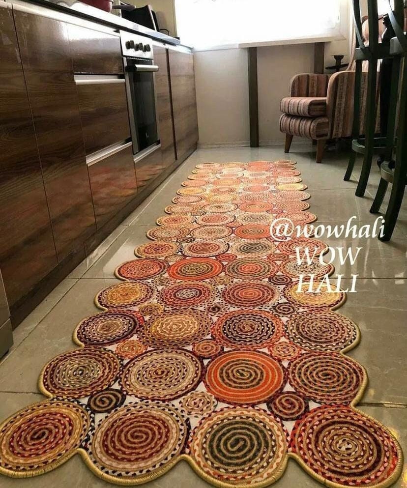 Asymmetrischer Teppich, Asymmetrischer Teppich, Teppiche Für Wohn- Und Schlafzimmer, Waschbarer Teppich, Rutschfester Teppich, Runde Form