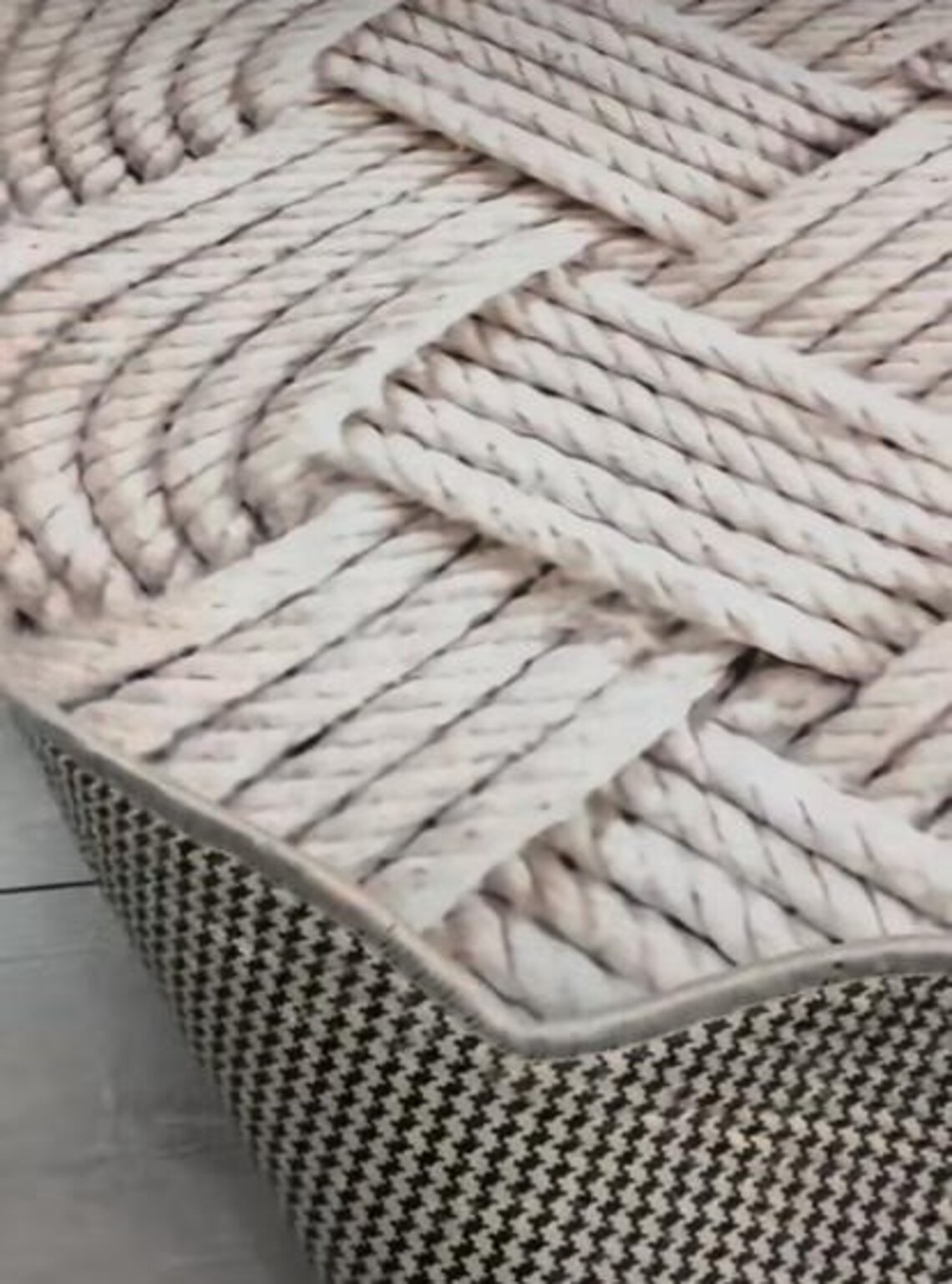 Gray Wicker Model Rug, Gray Digital Print Rug, Washable Area Rugs, Rugs ...