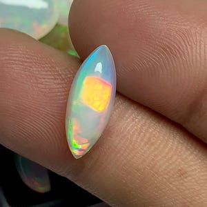 Good Quality Small Marquise Natural Opal Cabochons, Opal Gemstone, 1.80 Crt Rainbow Fire Opal, Welo Opal, Opal Cabochon, Multi Fire Opal