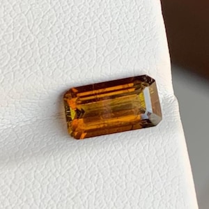 Baguette Brown Tourmaline Gemstone: Natural Loose Crystal (9x5mm)