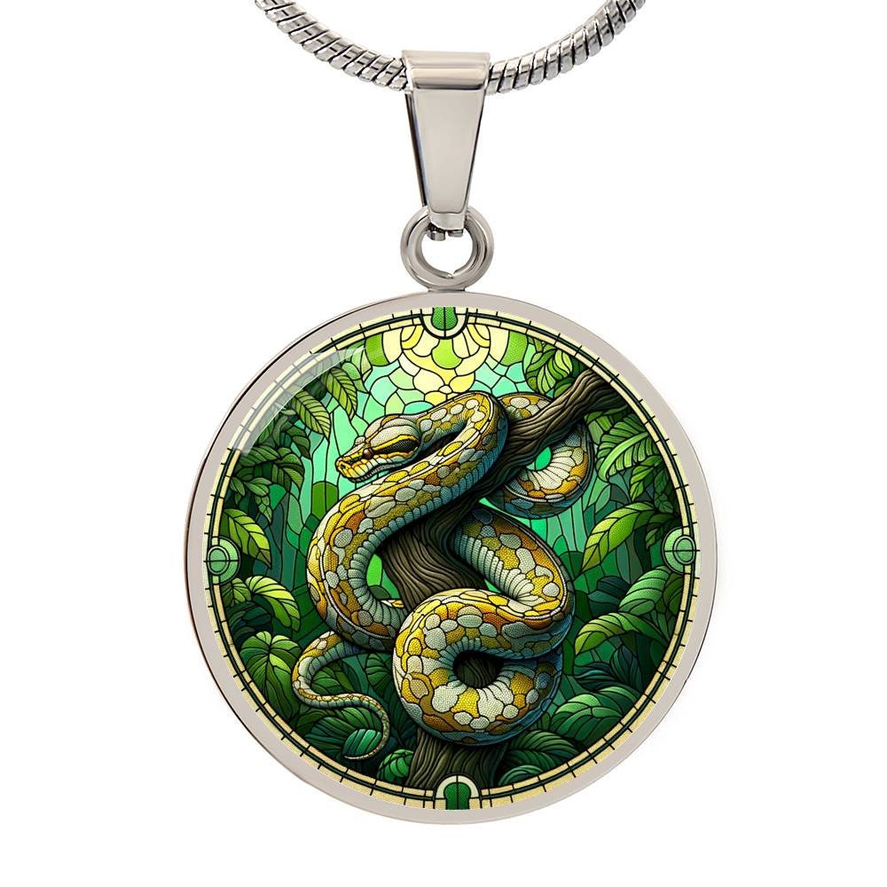 Burmese Python Pendant Intricate Snake Necklace Reptile Jewelry Jungle ...