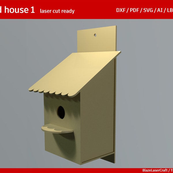 Bird house 1 - laser cut ready