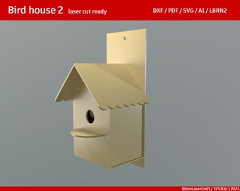 Bird house 2 - laser cut ready