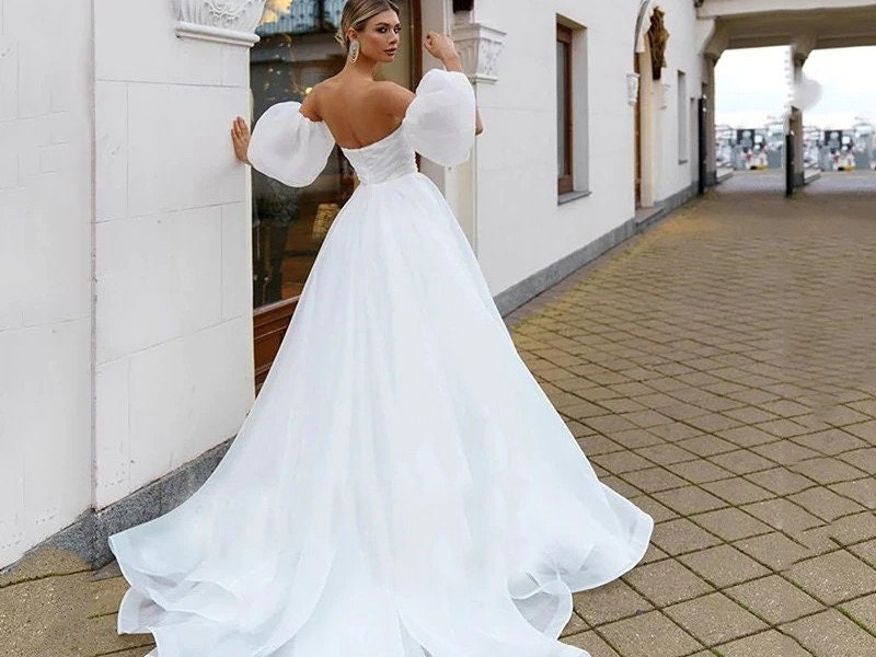 Puff Sleeve Wedding - Etsy