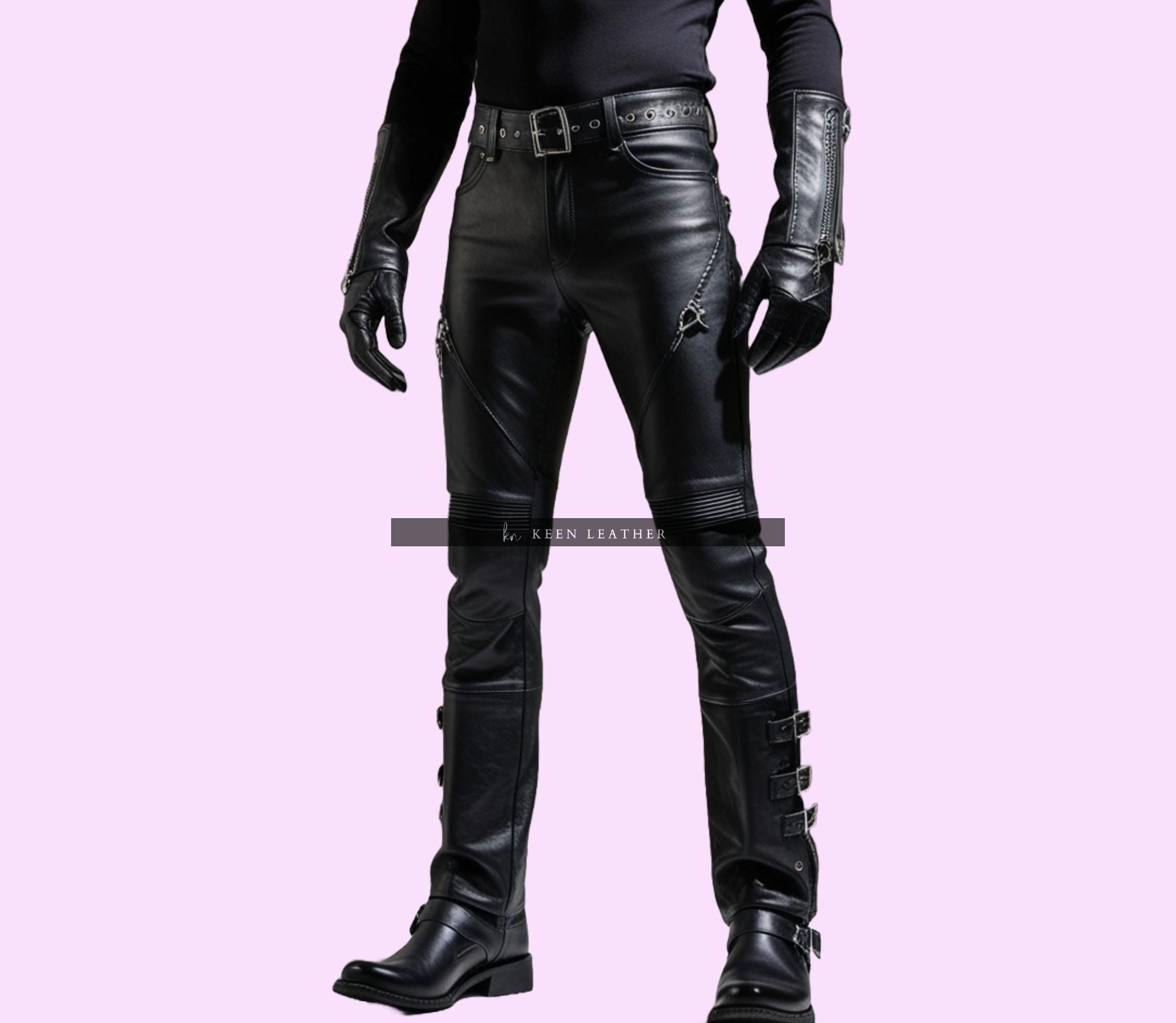 Leather Moto Pants UK