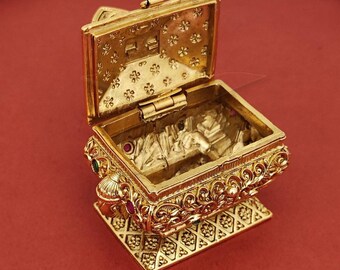 小さな神様　作家モノ　縁起物　雲　珠　タイ　インド　２個セット Indian Temple Jewellery Beautiful Designer Gold Polish