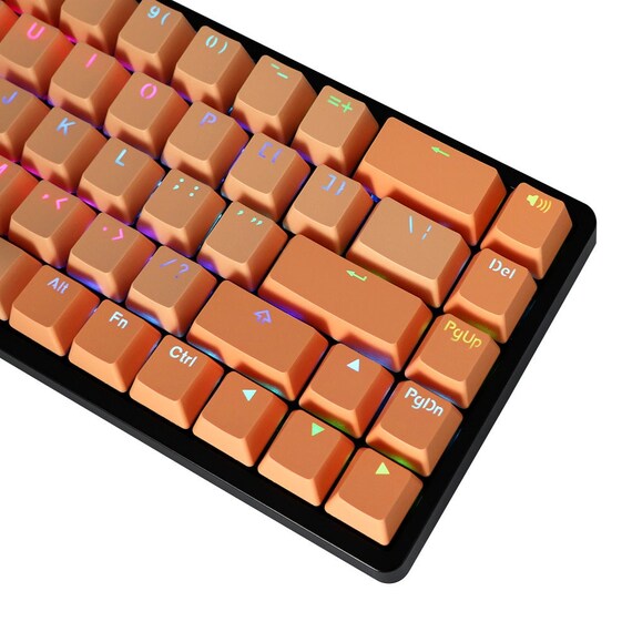 Apricot Orange Full Set Keyboard Keycaps 124 Keys/set Oranger Etsy