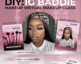 IG Baddie Makeup Tutorial | Brush & Product Guides (PDF)