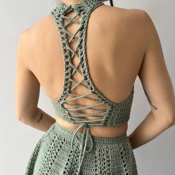 Crochet Crop Top Pattern PDF