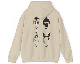 HOPSIE ATELIER - Honden in vermomming, unisex Heavy Blend™ sweatshirt met capuchon