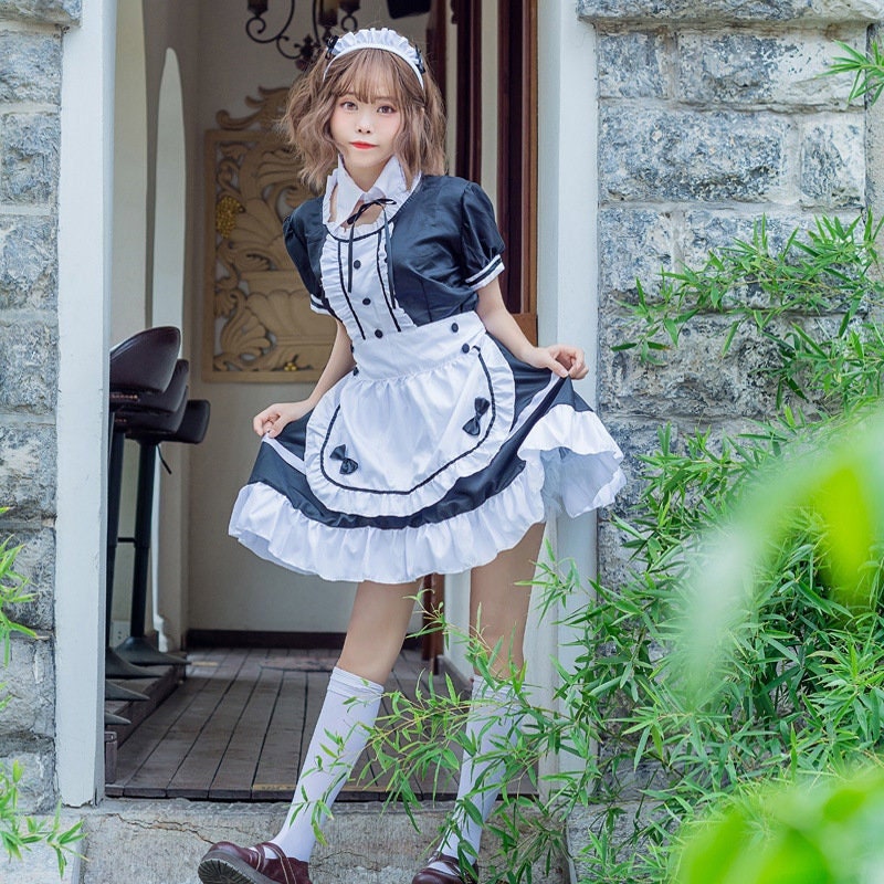 Anime French Maid Apron Lolita Fancy Dress Cosplay India  Ubuy