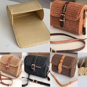 Petite taille ! Doublure de sac faite main pour sacs au crochet. Accessoires de sac, sacs faits main, perfectionnés de l'intérieur vers l'extérieur ! Doublure de sac en coton