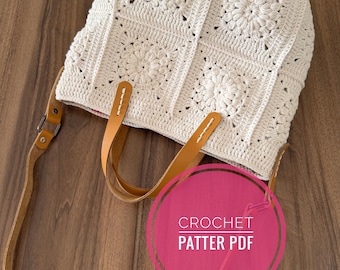 Florales Grandma Square Taschen-Schnittmuster– PDF-Download Schritt-für-Schritt