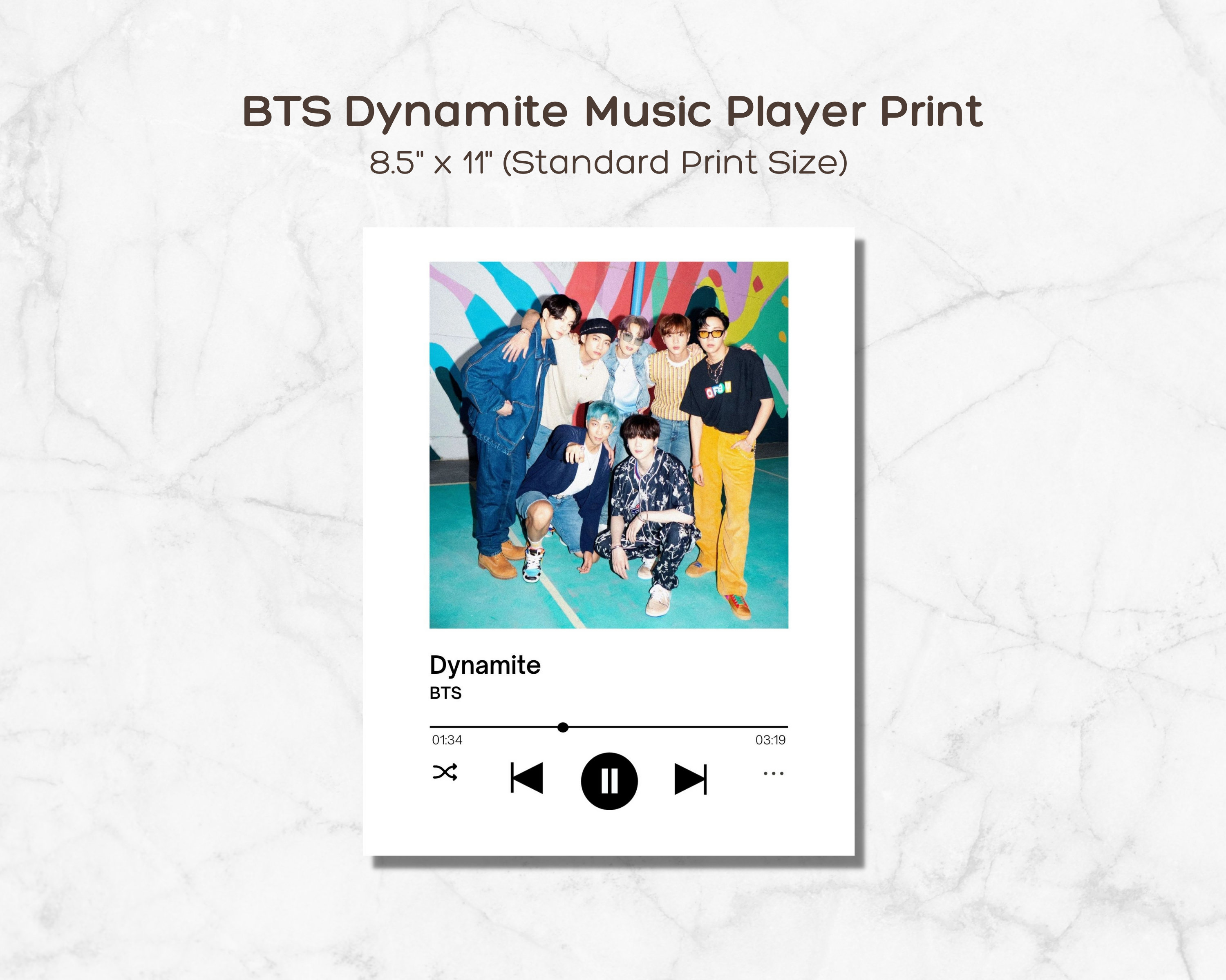 【ラスト1】BTS Dynamite FINE ART PRINT BTS: Dynamite” Fine Art Print Poster Jin J-hope Jimin V Jung Kook