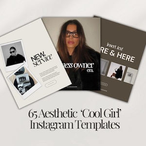 Aesthetic Instagram Posts | Instagram Templates | Templates for Social Media Managers | Bold Instagram Templates | Luxury Canva Templates