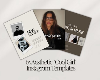 Aesthetic Instagram Posts | Instagram Templates | Templates for Social Media Managers | Bold Instagram Templates | Luxury Canva Templates