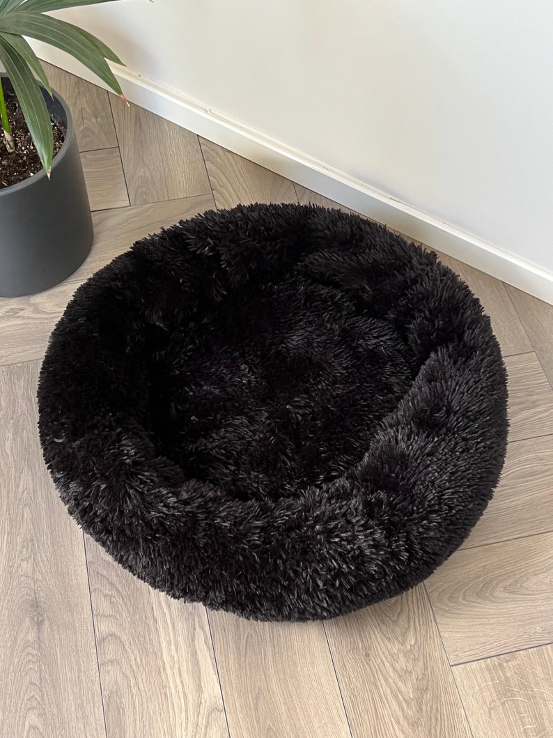 Pet Donut Bed for Dog and Cat Fluffy Dog Bed Washable Pet Etsy