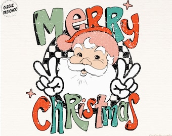 Christmas Png-Merry Christmas Png-Santa Png, Retro Christmas Sublimation Design, Holly Jolly Vibes, Tis the season, Christmas shirt designs