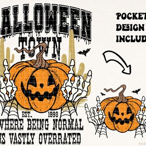 Halloweentown 1998 PNG, Funny Halloween png, Halloween Shirt png, Retro Halloween png, Halloween Pumpkin png, Fall png, Sublimation Designs image 2