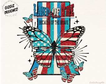 4th Of July Png, American Butterfly Png, Independence Day, Retro America Designs, USA Shirt Png, Western Png Sublimation