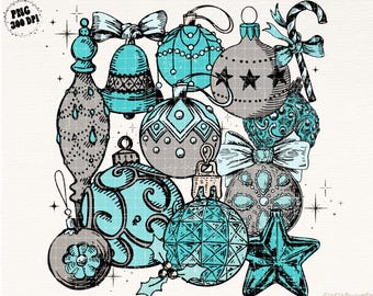 Concho Western Christmas Balls Png, Turquoise Christmas Sublimation Design, Western Holiday Design, Western Christmas PNG, Coquette Bow Png