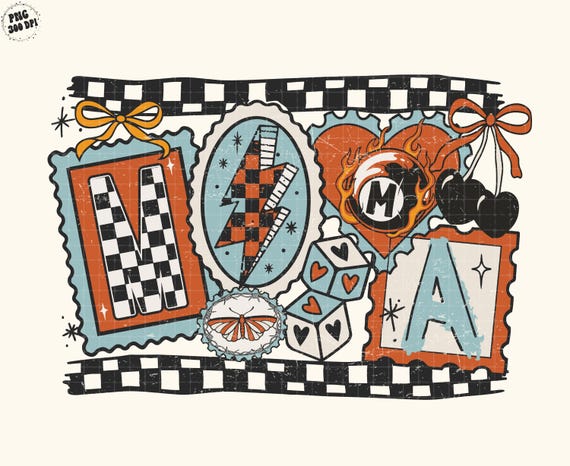 Western Mama Stamp Png, Coquette Western Mama Png, Coquette Western Bow Png, Turquoise Western Png, Retro Mom Shirt, Checkered Mama Png
