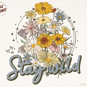 Stay Wild Png, Boho Western Png, Cowgirl Png, Boho Png Shirt Design, Western Sublimation Png, Western Design Png, Western Retro Cowgirl Png