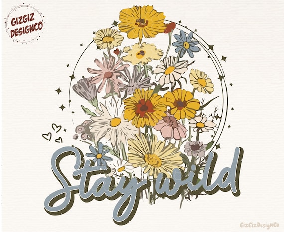Stay Wild Png, Boho Western Png, Cowgirl Png, Boho Png Shirt Design, Western Sublimation Png, Western Design Png, Western Retro Cowgirl Png