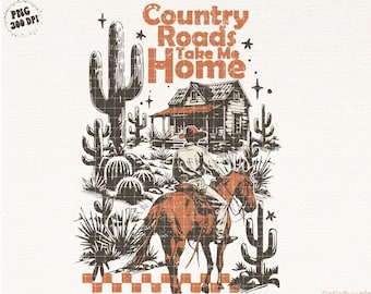 Trendy Cowboy Western Png Western Sublimation, Retro Rodeo Png, Vintage Western Shirt Png Design Download, Desert Vibes Png, Cactus Png