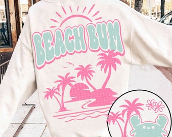 Trendy Summer PNG for Sublimation, Beach Babe, Palm Tree png, Vintage summer png, Retro Summer Design, Summer Png, Aesthetic png