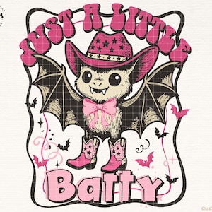 Just A Little Batty Png Funny Halloween Png Cute Bat Halloween Fall Png Halloween Humor Funny Mental Health Png Trendy Halloween Shirt Png