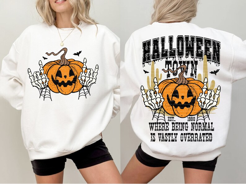 Halloweentown 1998 PNG, Funny Halloween png, Halloween Shirt png, Retro Halloween png, Halloween Pumpkin png, Fall png, Sublimation Designs image 3