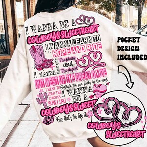 Transparent Cowboy&#39;s Sweetheart PNG, Patsy Montana, Country Song, Digital Download, Sublimation Designs, Western Png, Western Valentines Png