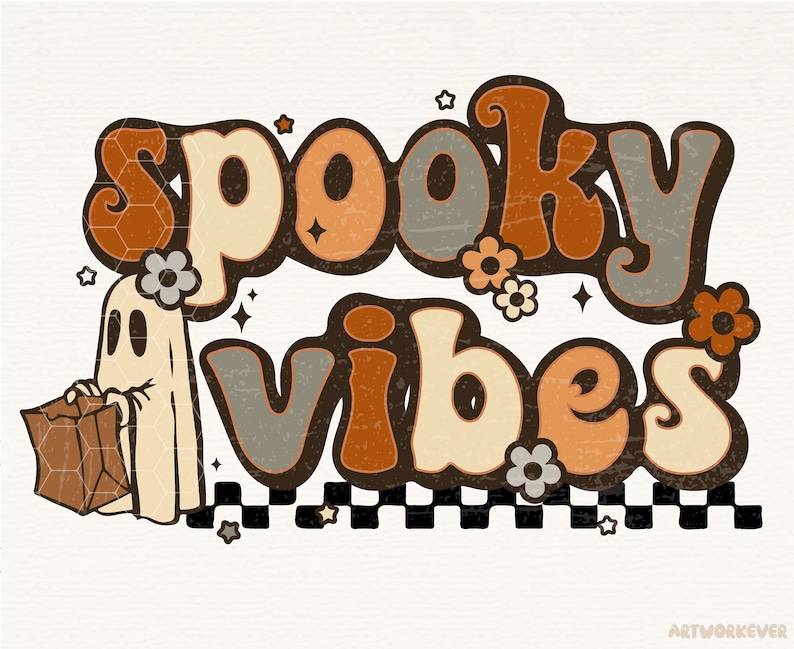 Spooky Vibes Png Retro Halloween Png Stay Spooky Png Spooky - Etsy