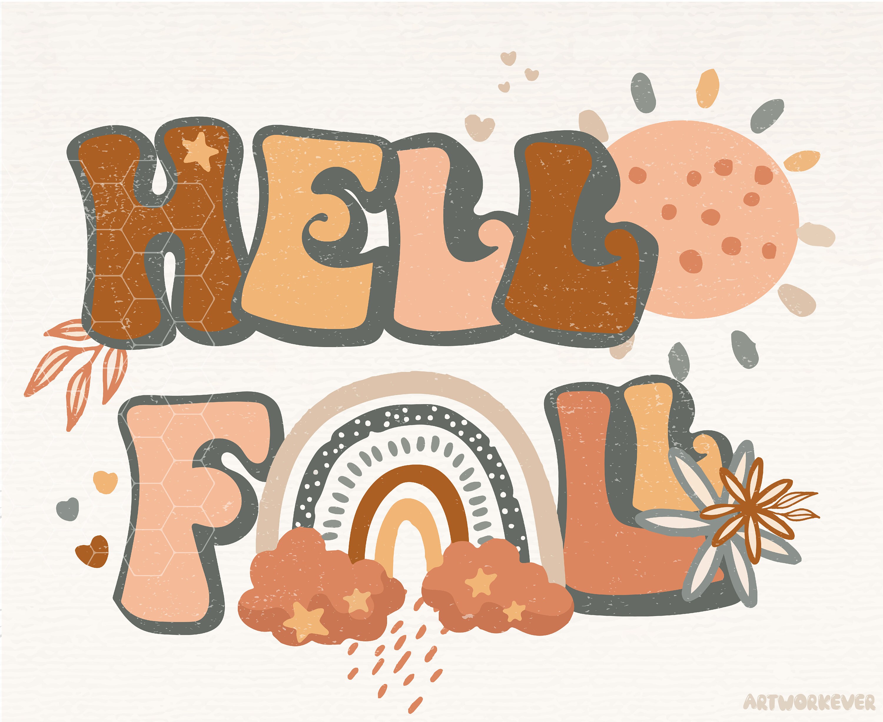 Hello Fall Rounds Png Hello Fall PNG, Fall Png, Pumpkin Season Png, Sublimation Design ...