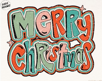 Joyeux Noël rétro PNG-Sublimation de Noël rétro PNG, Père Noël png, Jingle png, Noël rétro png, C'est la saison png, Holly Jolly Vibes
