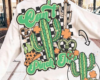 Kann nicht einklemmen St Patricks Day PNG Western St Patricks Png Retro St Pattys Png Glücksbringer Trendy St Patricks Shirt Png digitaler Download