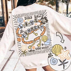 Boho Love Summer Bracelet Png, Summer Shirt Sublimation, Png for Girls, Trendy Summer Png, Beach Vibes, Retro Summer Png, Seashell, Salty