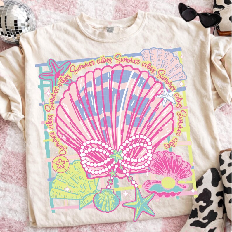 Coquette Pearl Bow Seashell PNG, Pink Clam Png, Summer Beach Png ...